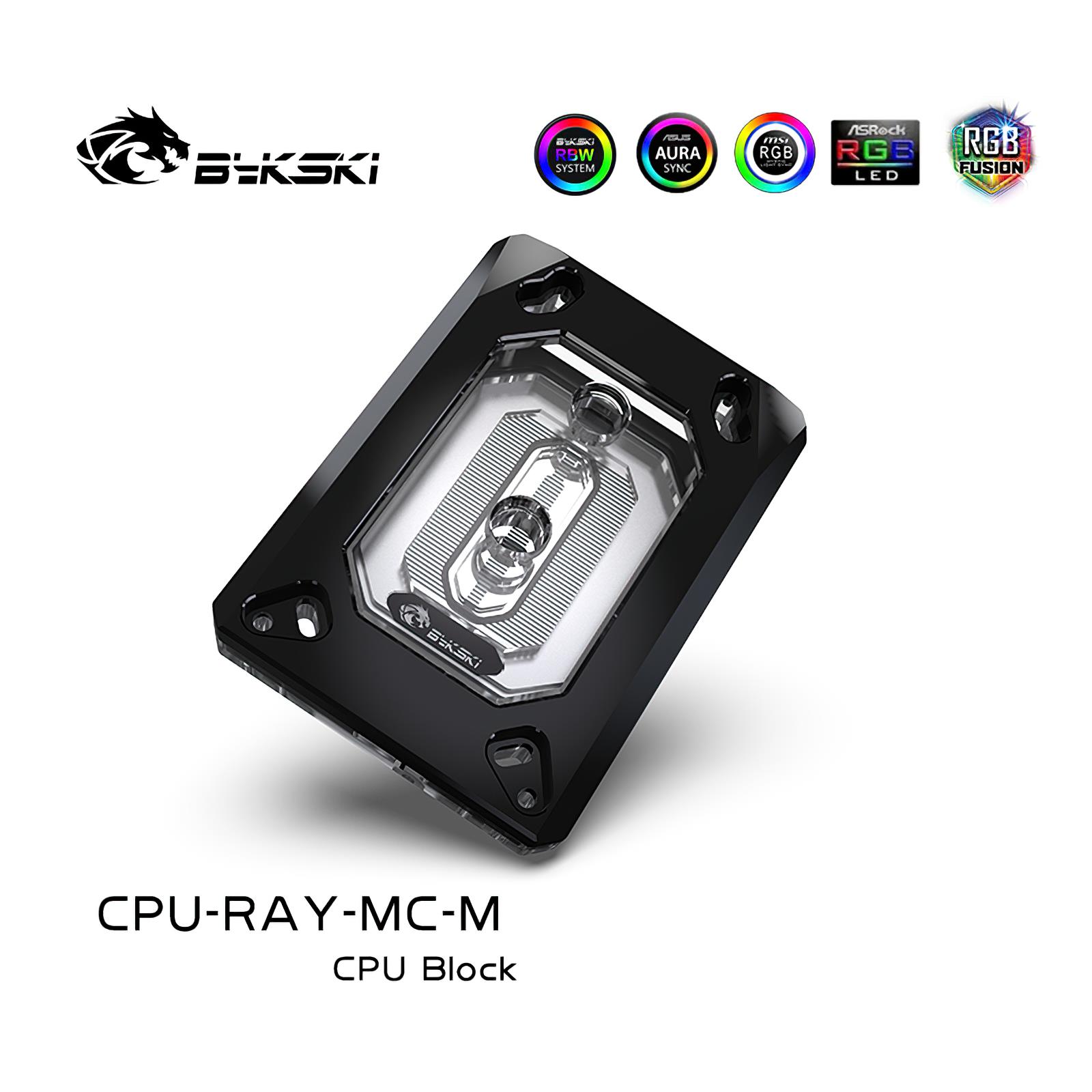 Bykski CPU Liquid Cooling Block for AMD 5v RGB CPU-RAY-MC-M Standardowa sprzedaż wysyłkowa