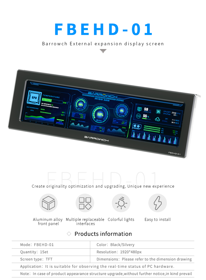 Barrowch External LCD Display FBEHD-01 Black | eBay